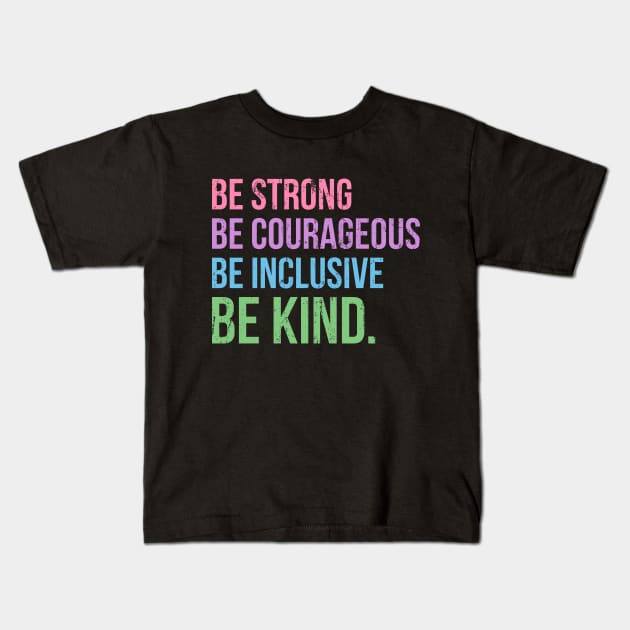 Be Kind - Anti Bullying Awarness Kids T-Shirt by Europhia